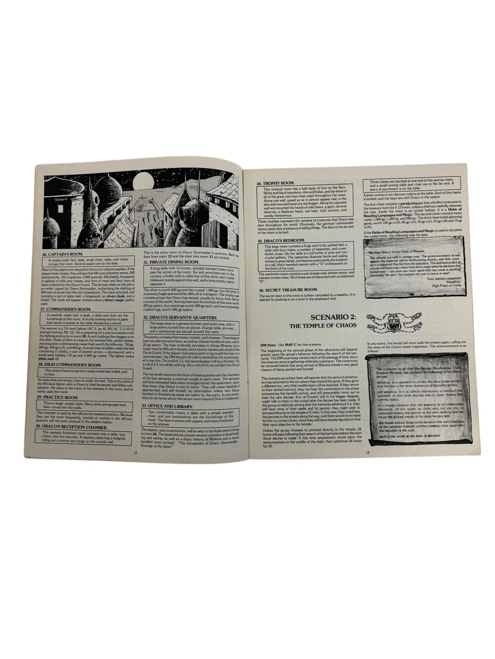 Dungeons and Dragons Curse of Xanathon Adventure Expert Adventure Module - X3